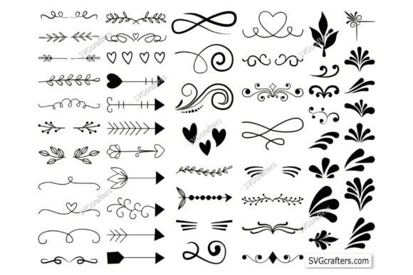 55 Decorative Elements SVG: Graphics & Illustrations for Sellers