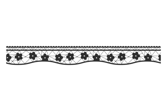 Black Lace Border for Romantic Branding
