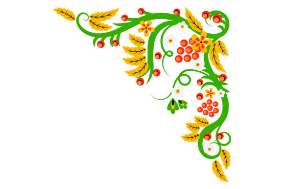 Botanical Ornament Graphics for Handmade Design