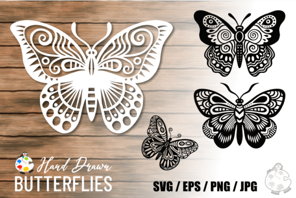 Butterflies – Decorative Cutout Graphics & Illustrations