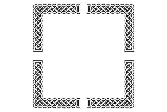 Celtic Knot Frame Square Graphics & Illustrations