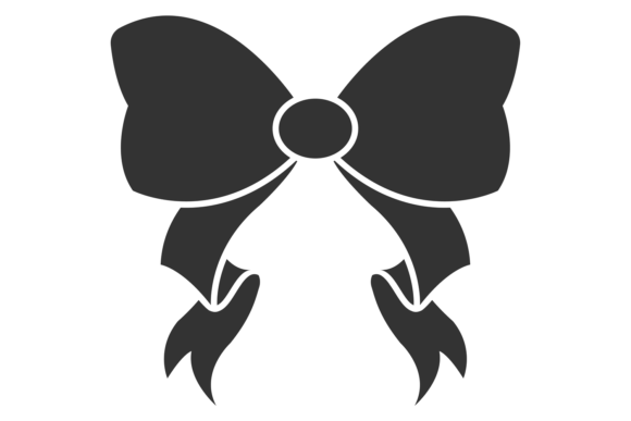 Decorative Bow Black Icon for Modern Branding