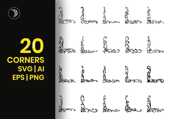 Decorative Corners SVG Files: Graphics & Illustrations for Sellers