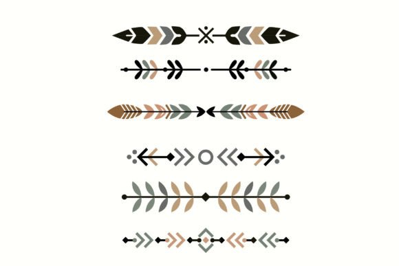 Decorative Ethnic Borders Graphics