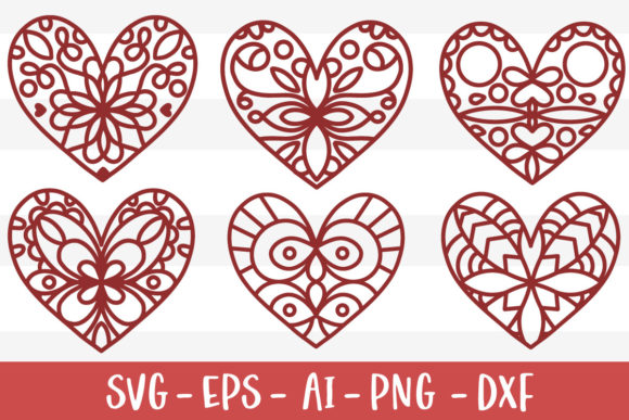 Decorative Hearts Graphics for Local Branding