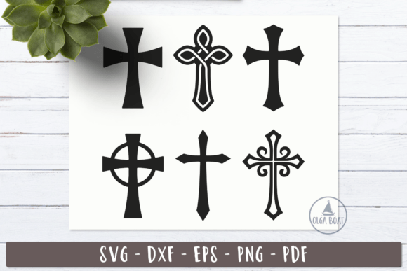 Decorative Simple Cross SVG: Graphics & Illustrations for Faith-Based Publishing