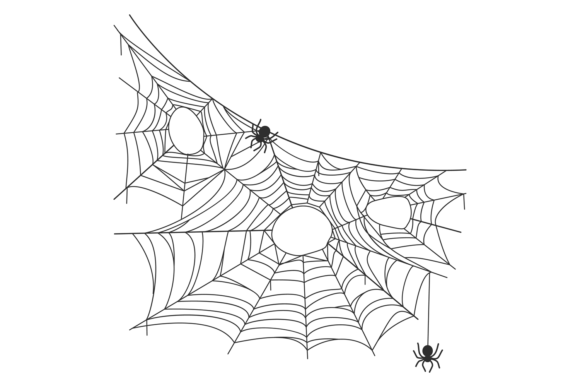 Decorative Spider Net Graphics for Etsy and Digital Selling
