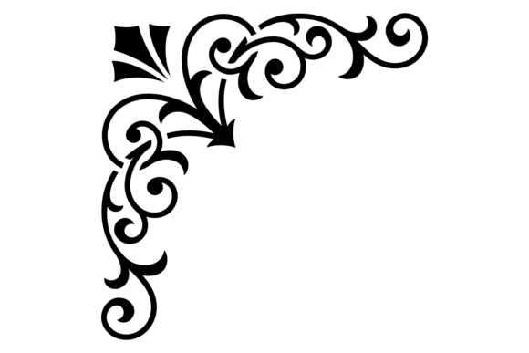 Decorative Vintage Corner. Flourish Eleg Graphics