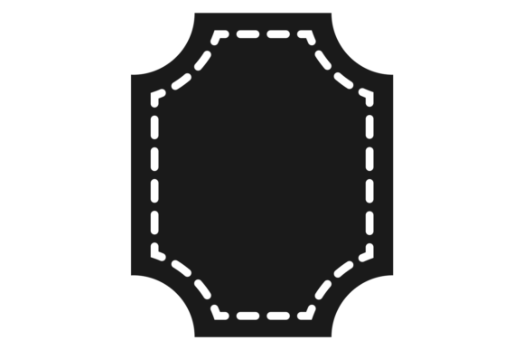 Elegant Product Label. Black Decorative Graphics