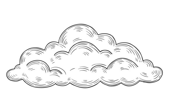 Fluffy Cloud Design for Embroidery