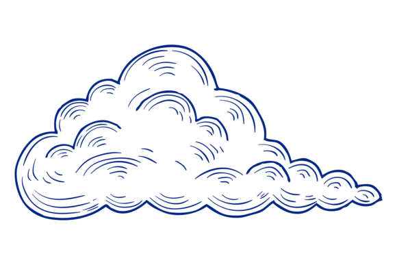 Fluffy Cloud Engraving Graphics for Crafting