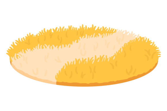 Fluffy Rug Cartoon Icon for Digital Sellers