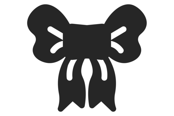Gift Bow Black Icon: A Versatile Graphic for Branding