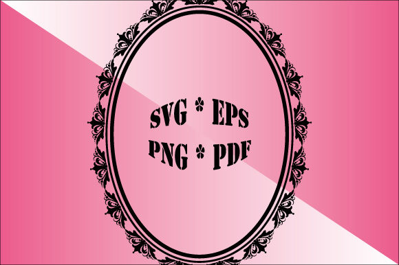 Ornamental Frame Oval Vector Decorative Graphics & Illustrations