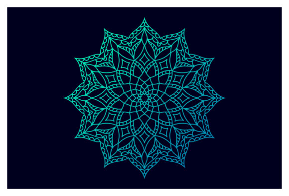 Printable Flower Mandala Graphics for Local Branding
