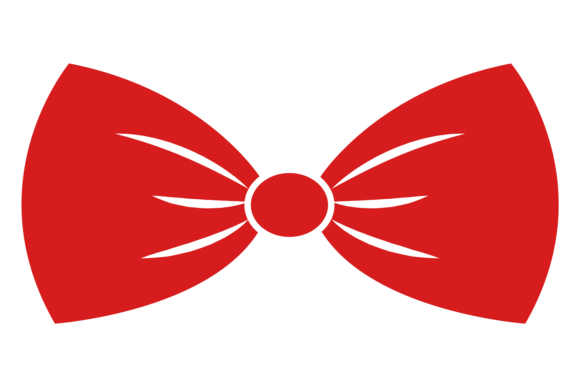 Red Bowtie Icon for Crafting and Design