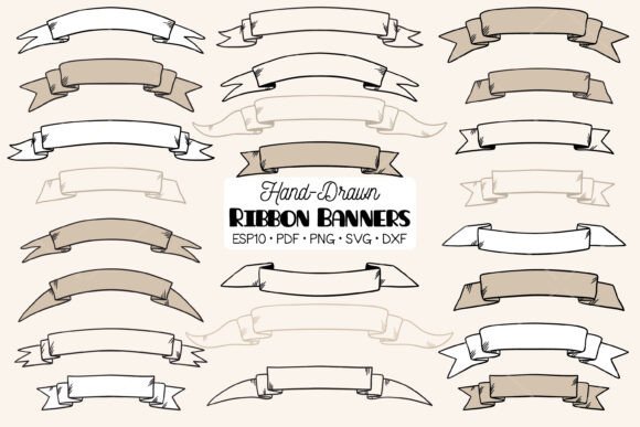 Ribbon Banner: Vintage Scroll Graphics & Illustrations