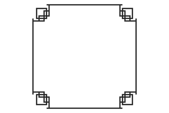 Vintage Decorative Square Border. Classi Graphics & Illustrations