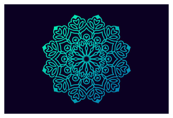 Vintage Flower Mandala Graphics for Local Branding